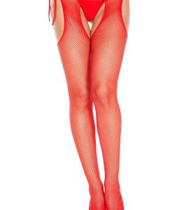 Fishnet-Suspender-Seamless-Pantyhose-With-Side-Bows