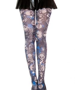Gothic-Graphic-Opaque-Pantyhose