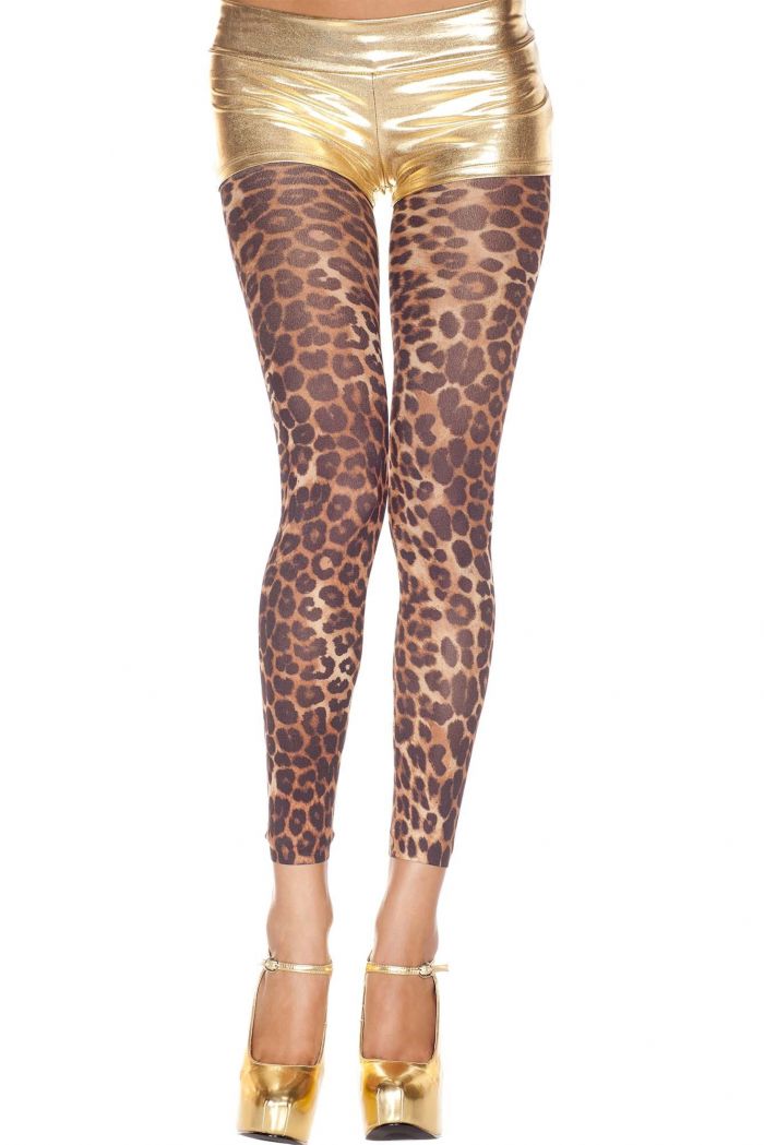 Music Legs Cheetah-print-opaque-leggings  Footles Panyhose 2018 | Pantyhose Library
