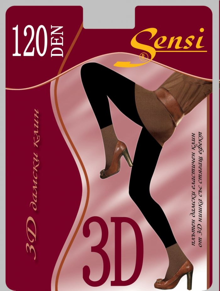 Sensi 3d Patterned Leggings 120 Den  Hosiery Packs 2017 | Pantyhose Library