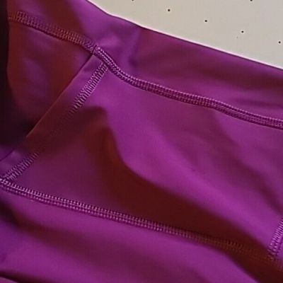 Love & Sports Leggings With Side Pockets Size XXL (20) Purple Plum Exercise Yoga