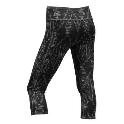 The North Face Womans L Motivation Printed Crop Legging Yoga Work Out Black Gym