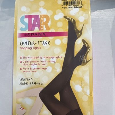 STAR POWER BY SPANX Center Stage Shaping Tights Plus Color Now Navy Size G