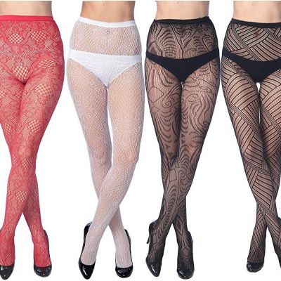 Frenchic Fishnet Women's Lace Stockings Tights Sexy Pantyhose Regular & Plus Siz