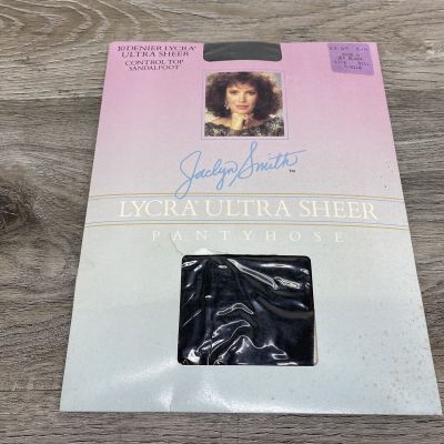 Vintage K-Mart Jaclyn Smith Lycra Ultra Sheer Pantyhose Size: A Color: Jet Black
