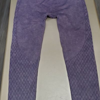 Mono b Leggings Stretch Fabric Purple Size XXL