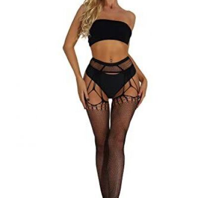 Plus Size Fishnet Stockings Fishnet Tights Thigh High Stockings Pantyhose for...