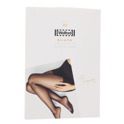 Wolford L99614 Tan Luxury Pantyhose Gobi Luxe 9 Toeless Sheer Tights Size S
