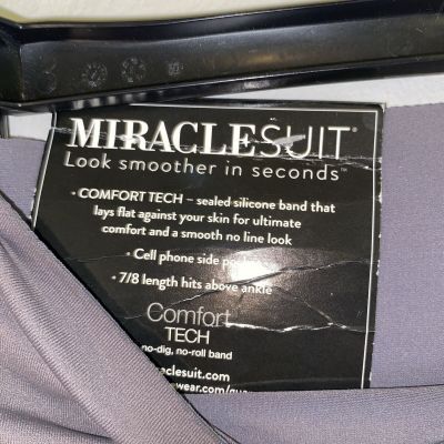 New Women's Miraclesuit Tummy-Control Performance Leggings Sz Medium Retail $86