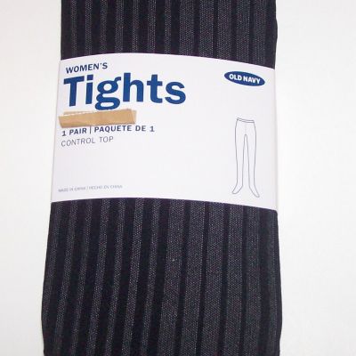 Old Navy Tights Women's Rib-Knit Control-Top Nylon M-L New