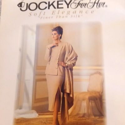 Jockey For Her Control Top Pantyhose Reinforced Toe Spandex Soft Taupe Medium