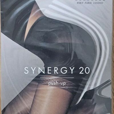 Wolford Synergy 20 Push-Up Tights Nylons Hosiery BLACK SMALL 18071 7005 NEW