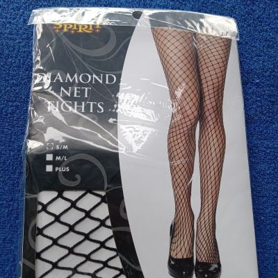 Spirit Halloween Diamond Net fishnet tights black S/M
