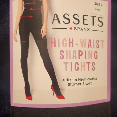 ASSETS by SPANX Women's High Waist Shaping Tights Black 5