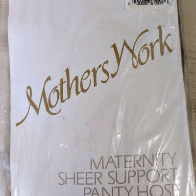 Mother's Work Maternity Sheer Support Panty Hose Size C (Large) Beige