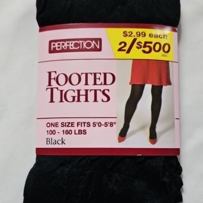 NWT Perfection Footed Tights Black Fits 5' - 5' 8