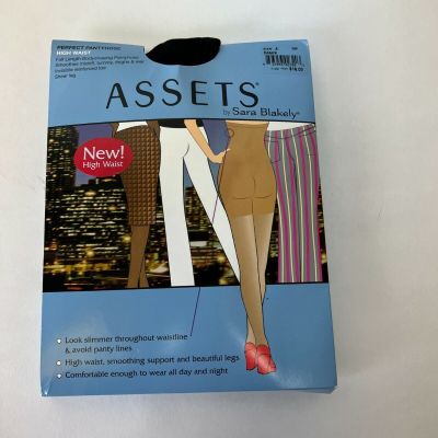 Assets By Sara Blakely Perfect Pantyhose Tights High Waist Size 4 Black $16 NWB