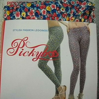 Lot of 2 Womens  Pickyboo Stylish Fashion Leggings S / M Fushia Damaged Package