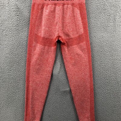 Gymshark Leggings Yoga Pants Womens Size XS Training Running Workout Red 8149