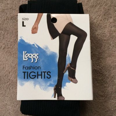 Leggs size L Black From The Ground Up Fashion Tights NWT