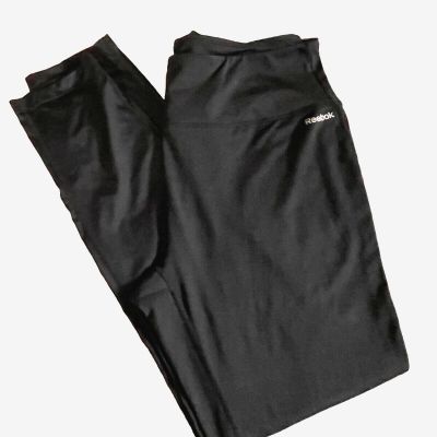 Reebok Black Yoga Pants Leggings Women's Lux 2X Workout Stretch Activewear