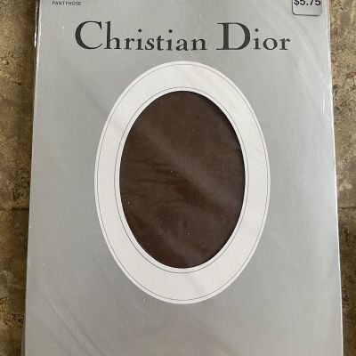 Christian Dior Pantyhose Size 4 Brown #4533 Ultra Sheer Leg Control Top
