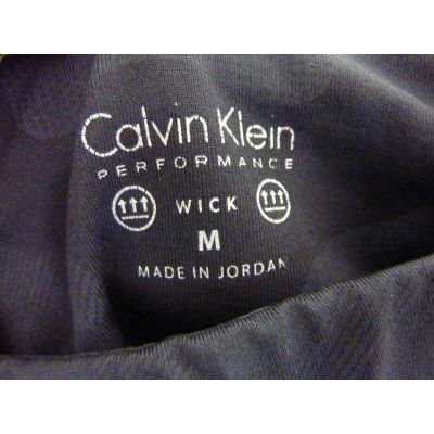 Womens Calvin Klein Black Gray Camo Crop Capri Workout Leggings Size Medium M