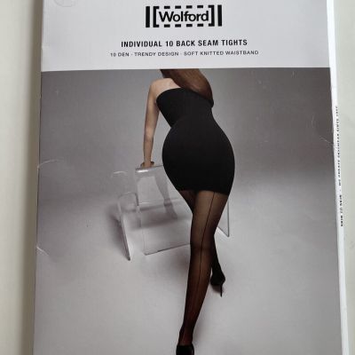 Wolford Individual 10 Back Seam Tights Women's  Size M