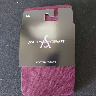 Ashley Stewart Footed Tights - Wine - Size CD - MSRP $12.50 (NEW)