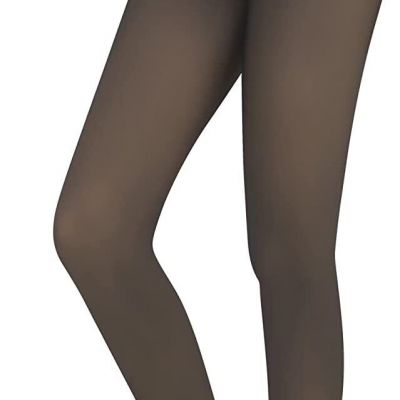 QooNoo Opaque Tights for Women Control Top Pantyhose Fake Translucent Tights wit