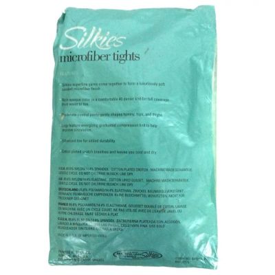 Silkies Opaque Microfiber Tights Queen Size Cream Control Top Sueded Leg