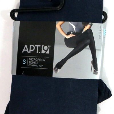 APT.9 Women Size Small Microfiber Tights Navy Color Control Top