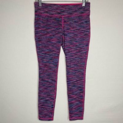 Ideology Pink Purple Space Dye Work Out Athletic Leggings M