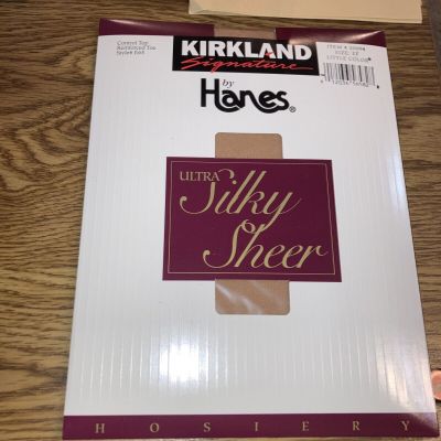 Kirkland  Signature by Hanes  Panty hose -Little Color Size EF, Control top NEW