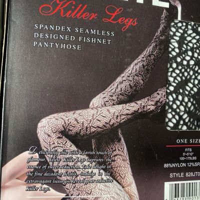Killer Legs Yelete Fishnet Pantyhose 6 Pair Lot One Size