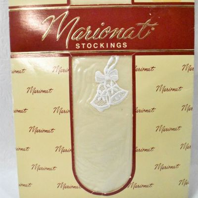 Marionat Nylon Stockings Bridal Ivory Size A New Vintage 1985