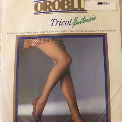 Oroblu Tricot fantaisie fishnet pantyhose SABLE L/XL