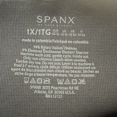 NWT Spanx Look At Me Now Black Camo Leggings Size 1X