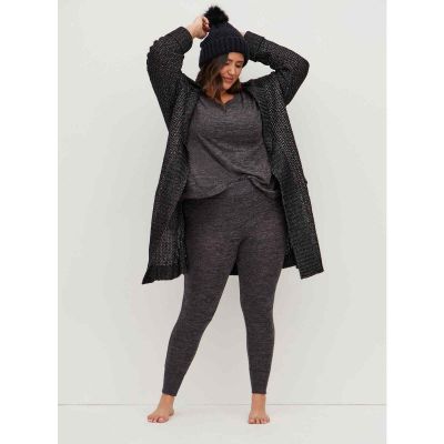 Torrid Charcoal Gray Soft Plush Full Length Lounge Leggings Women's Size 2/2X