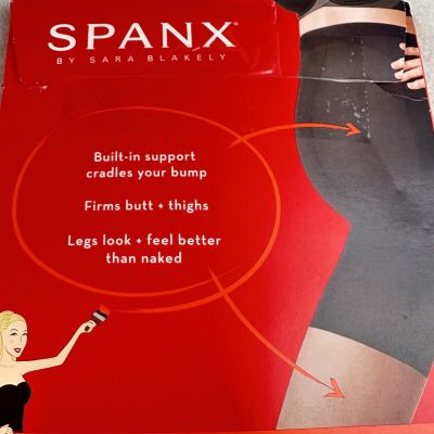 Spanx Mama Sheer All Day Support Pantyhose Nude Size B