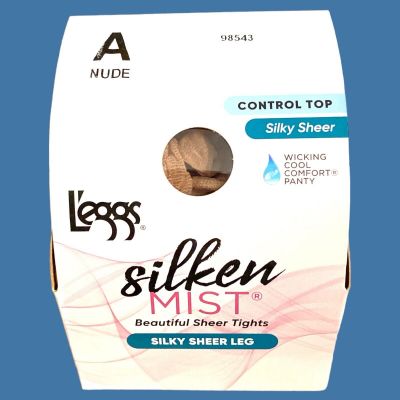L'eggs Silken Mist Size A Nude Silky Sheer Cool Comfort Control Top Panty