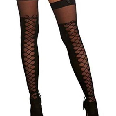 Women’s Sheer Thigh High Pantyhose Hosiery Nylons Stockings with Comfort Lace