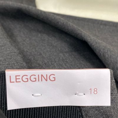 Lane Bryant Women Charcoal Ponte Knit Leggings - Size 18