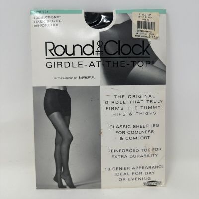 Round the Clock Girdle at the top pantyhose bit o black size C style 135 sheer