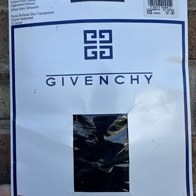 Givenchy Body Gleamers Style 157 Size C Jet Black Pantyhose