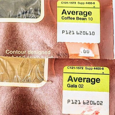 2 PAIR JCPenney Total Support Pantyhose Active Legs Average Gala & Coffee Bean