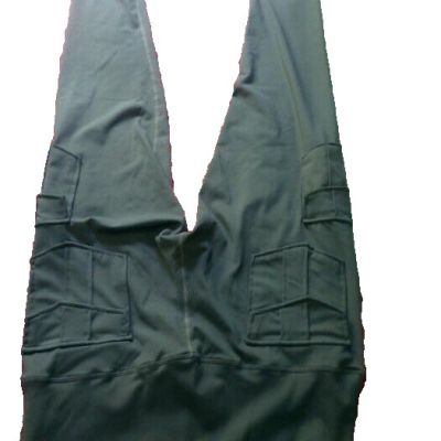 Women's Cargo Workout Pants - Grey - 87percPoly 13percSpandex XL