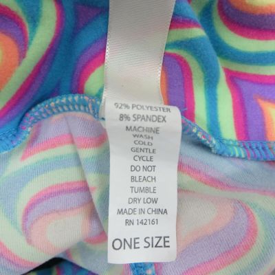 Lularoe Womens ONE SIZE Leggings Psychedelic Bright Colors Pattern