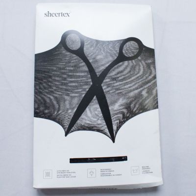 Sheertex Women's Control Premium Sheer Rip-Resist Tights SO3 Black Large NWT