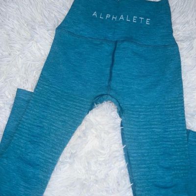 Alphalete Teal Women’s Full-Length Leggings - Workout Leggings, XS